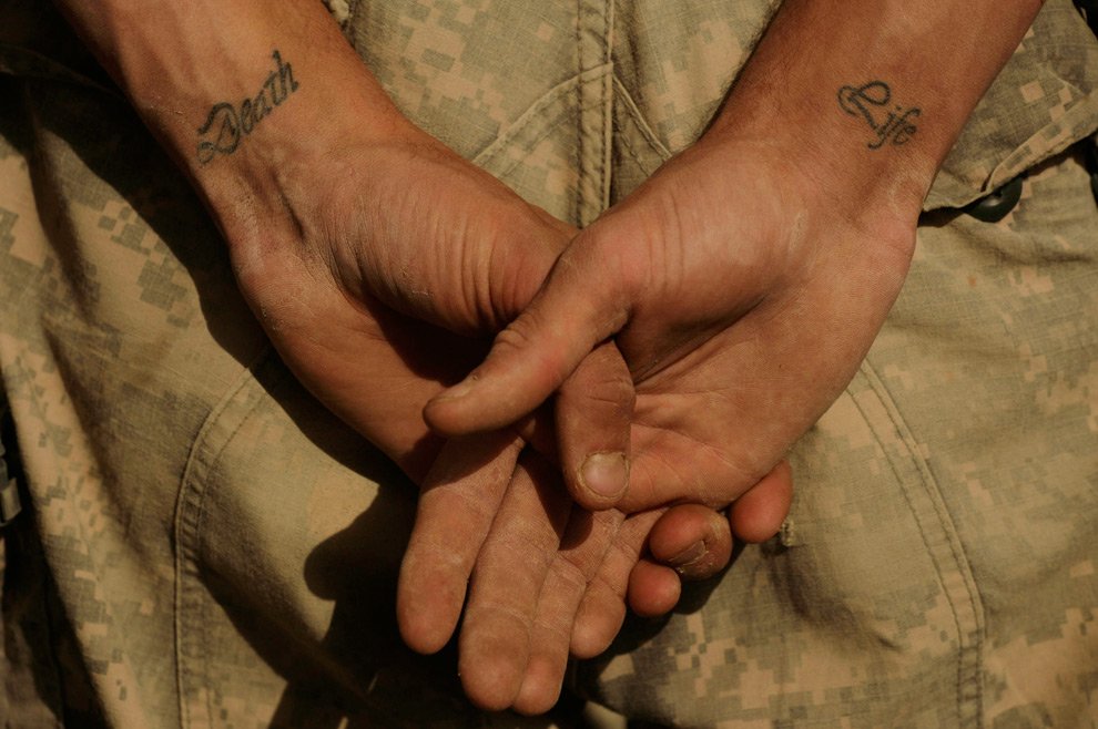 Татуировки о войне в Афгане